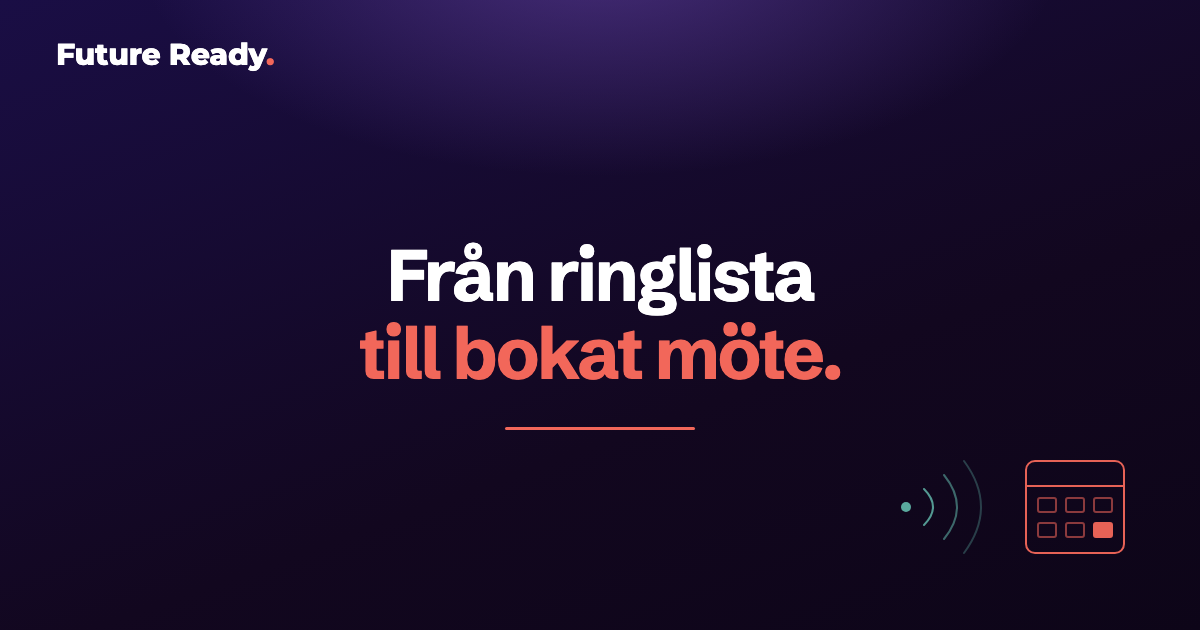 Abstrakt korallfärgad väg från en ringlista till en inbokad tid i en kalender.