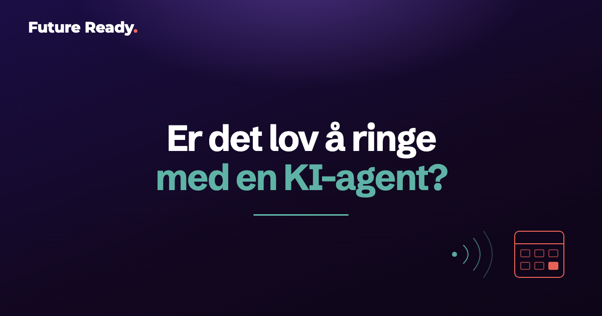 Utgående KI-signal som blir til et booket møte i en kalender.