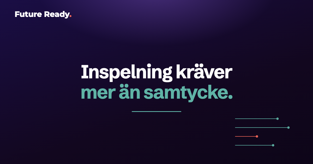 Ett poängkort med ett samtal markerat för granskning, mot en turkos bakgrund.